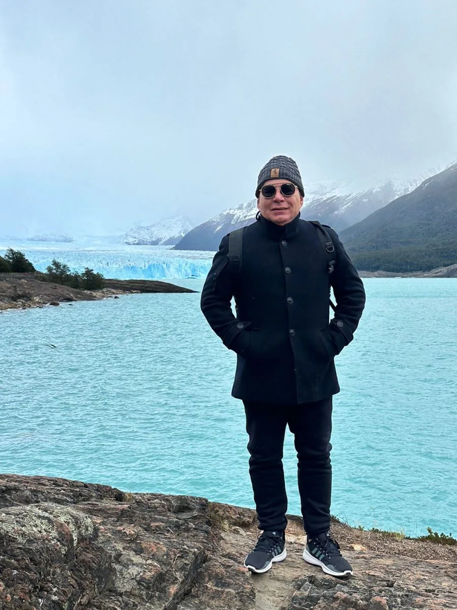 Mafrense Sousa brinda a nova idade em viagem pela Patagônia Argentina