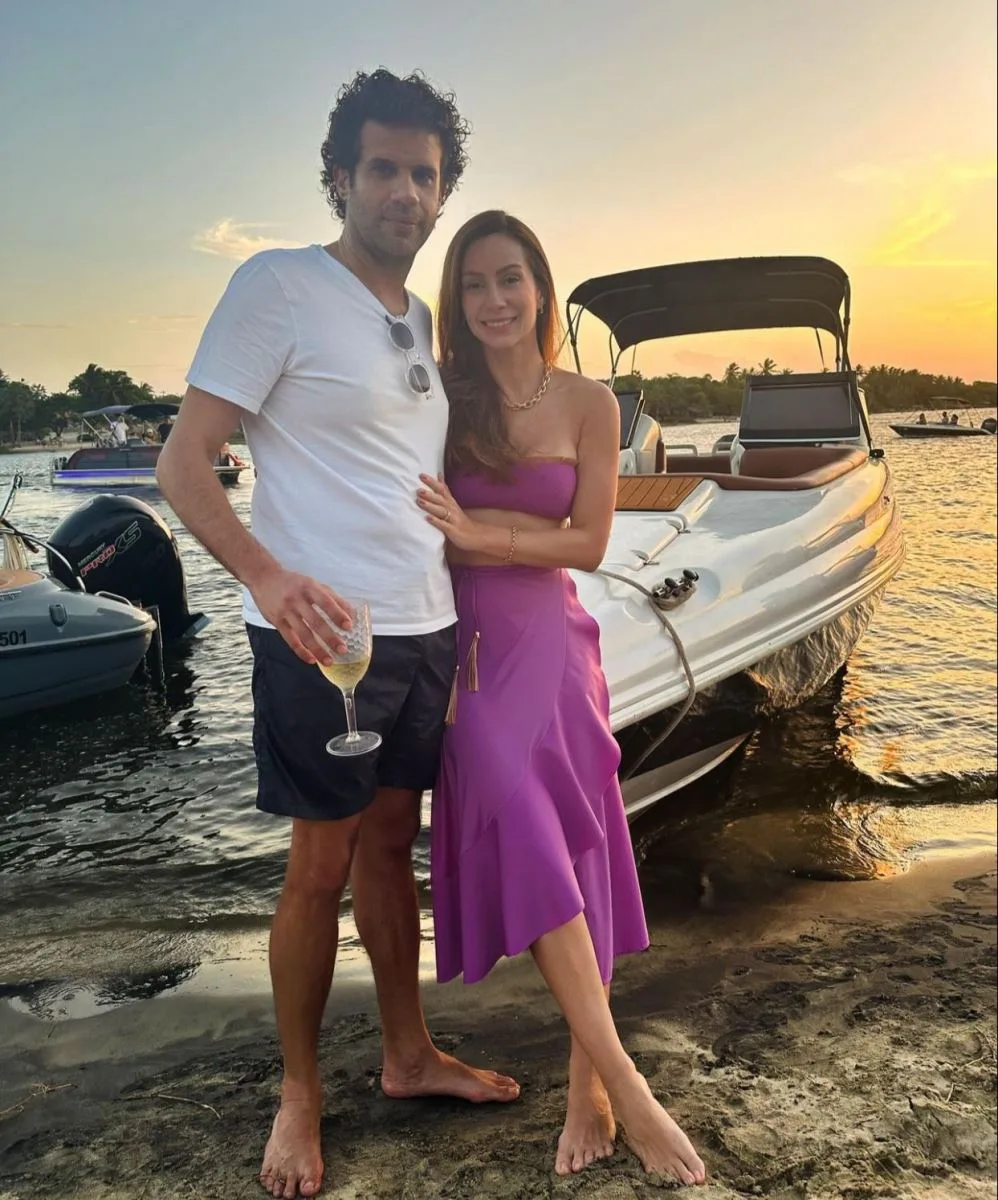 Maryna Landim e Bruno Borges curtiram dias santos na Lagoa do Uruaú