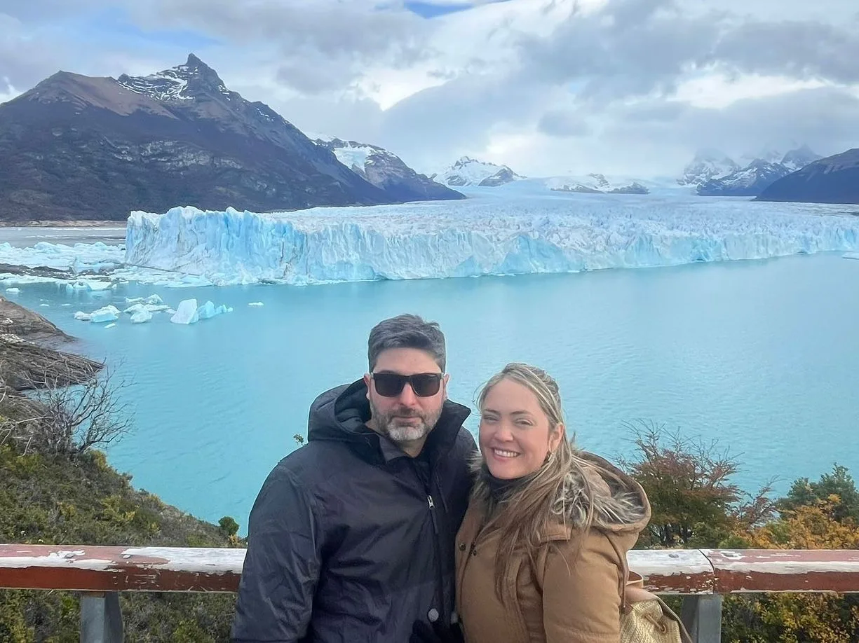 Fábio Arruda e Marcella Maia curtem viagem pela Patagônia Argentina e Chilena