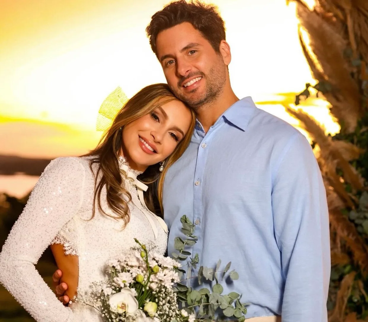 Claudia Leitte emociona familiares em renovação dos votos de casamento com Márcio Pedreira