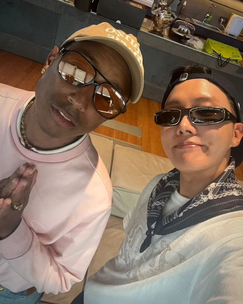 J-Hope anuncia parceria com Pharrell Williams
