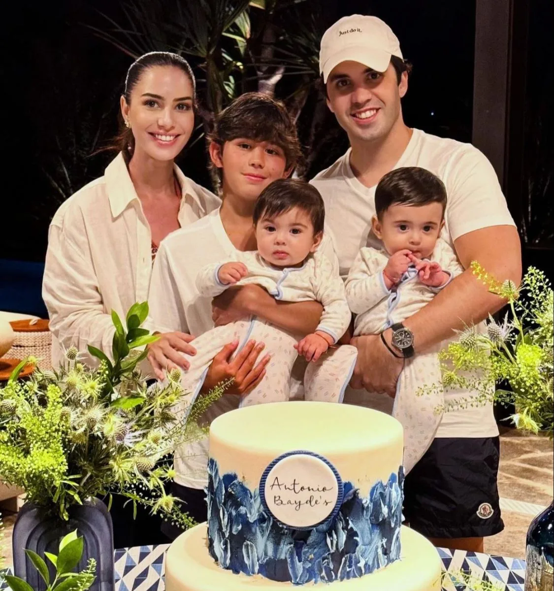 Nicole e Netinho Bayde armam grande festa em torno de Antônio