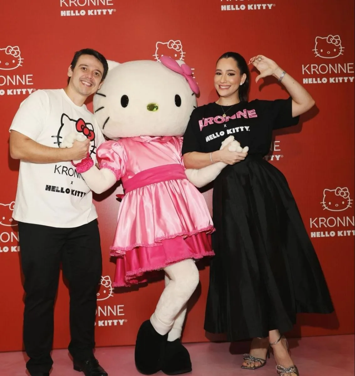 Leydiane Cavalcante promove lançamento da campanha da Kronne com Hello Kitty em São Paulo