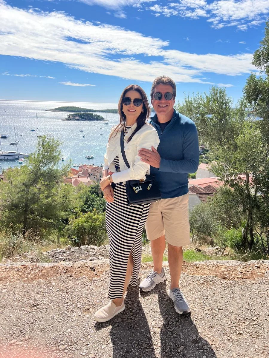 Rachel e Paulo Teixeira curtem dias de férias na Croácia