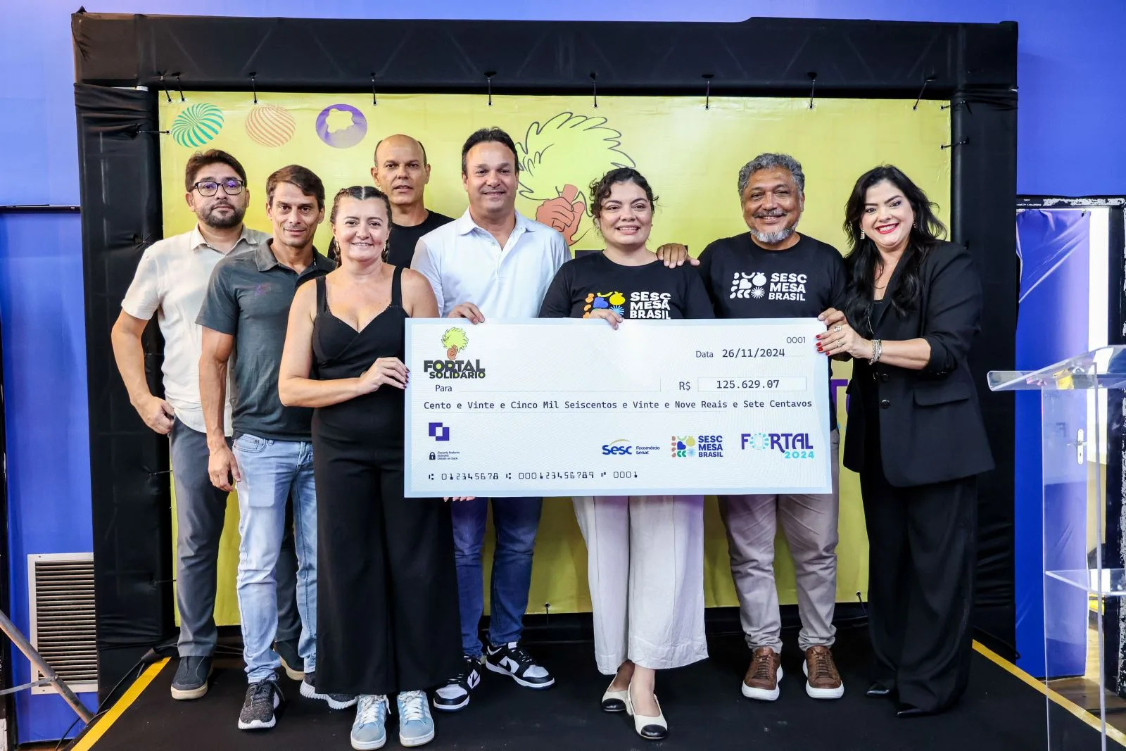 Fortal realiza entrega de arrecadações de campanha solidária de 2024