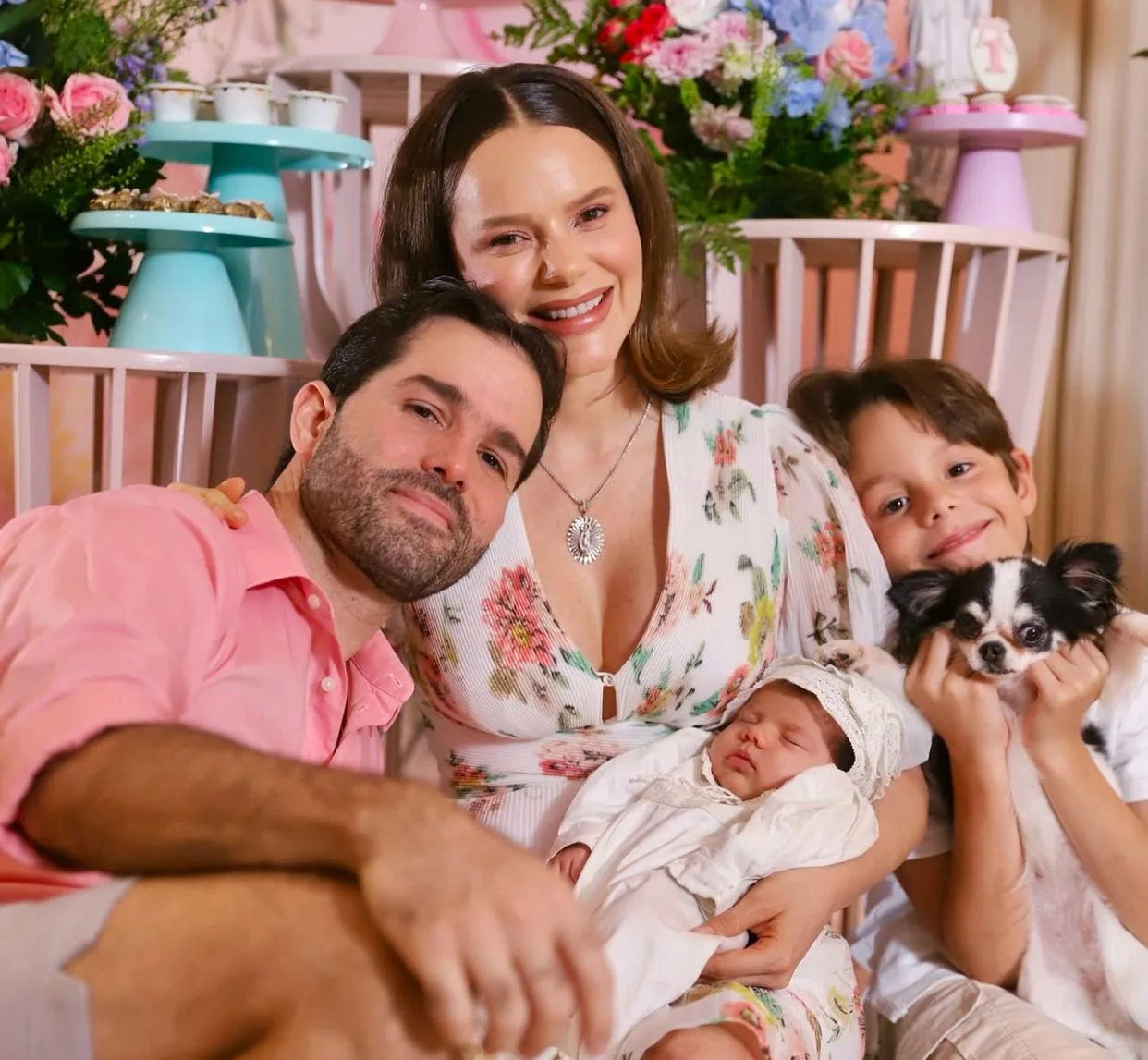 Paulinha Sampaio e Felipe Rocha celebram o primeiro mesversário da filha caçula, Lourdes Maria