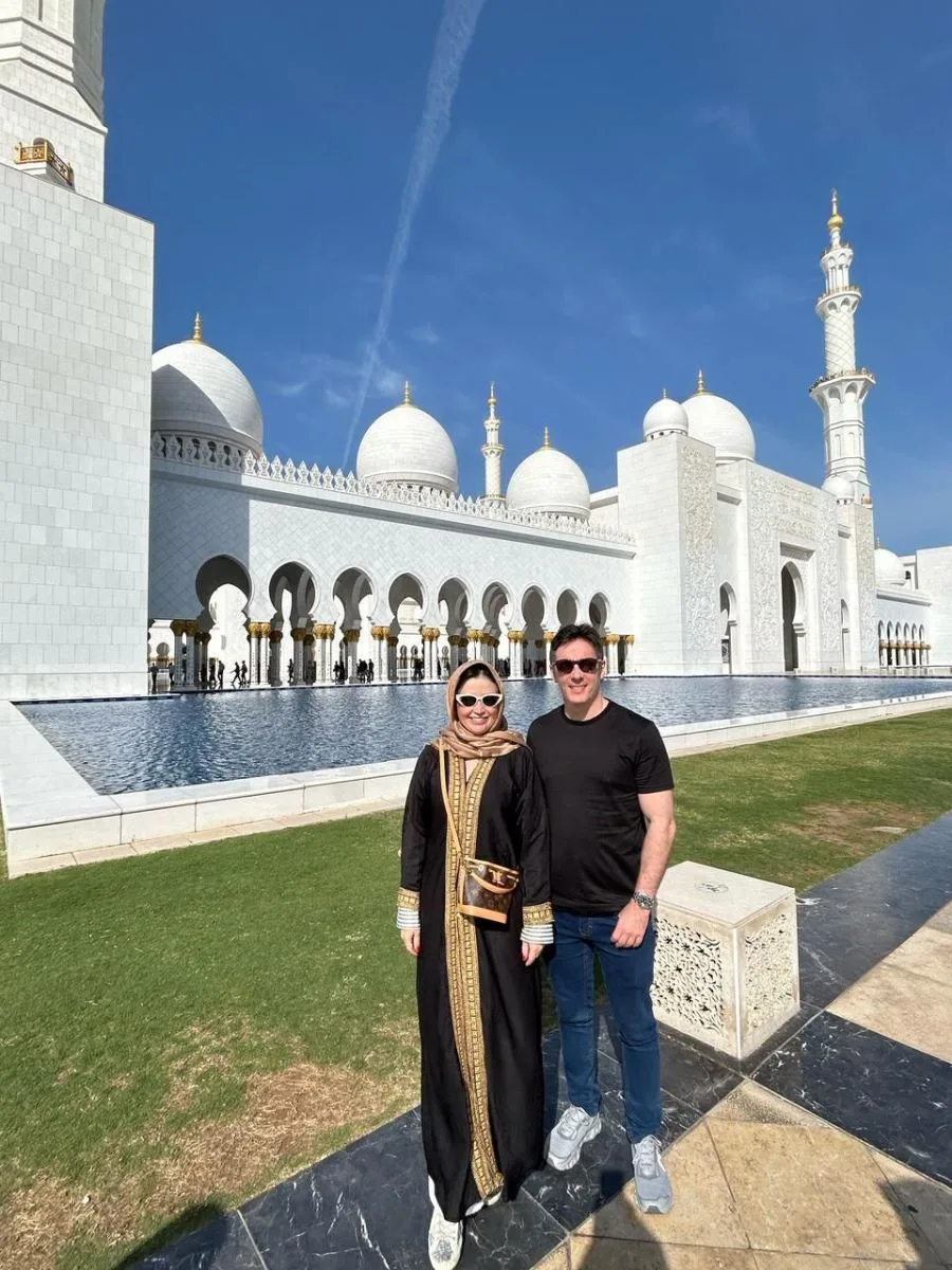 Rafaella e Erik Kleinberg aproveitam os encantos de Dubai e Abu Dabhi