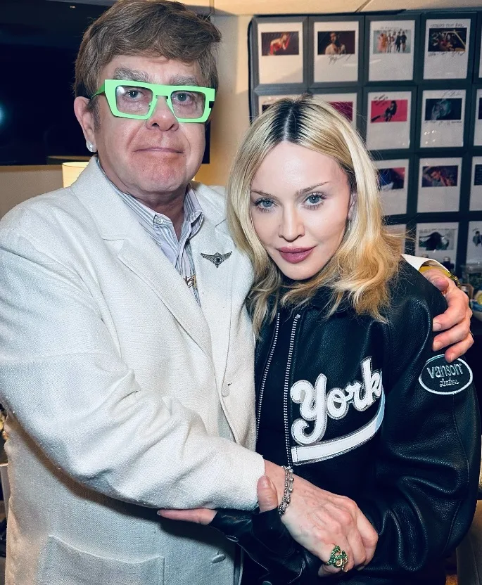 Madonna e Elton John fazem as pazes: britânico pediu perdão