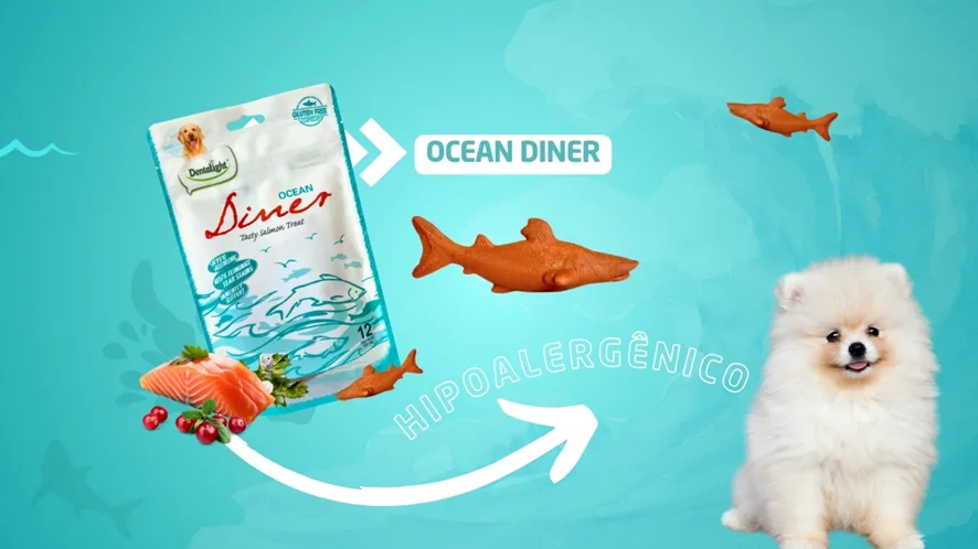Ocean Diner: O Petisco Hipoalergênico Revolucionário para Cães Sensíveis no Brasil