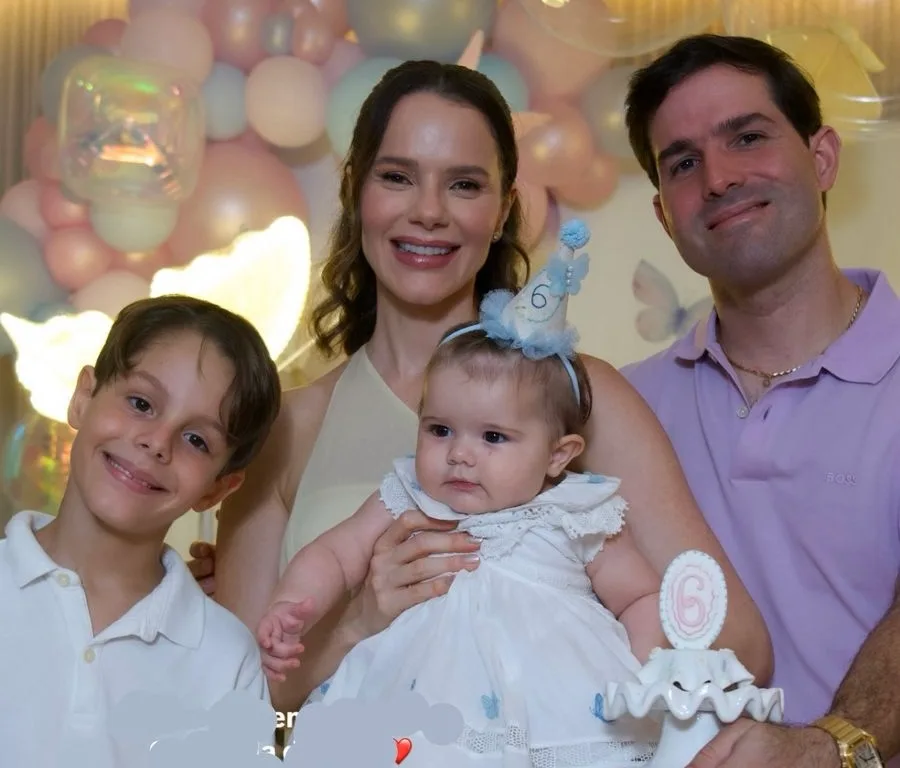 Paulinha Sampaio e Felipe Rocha celebram os seis meses da filha Lourdes Maria com festa encantadora
