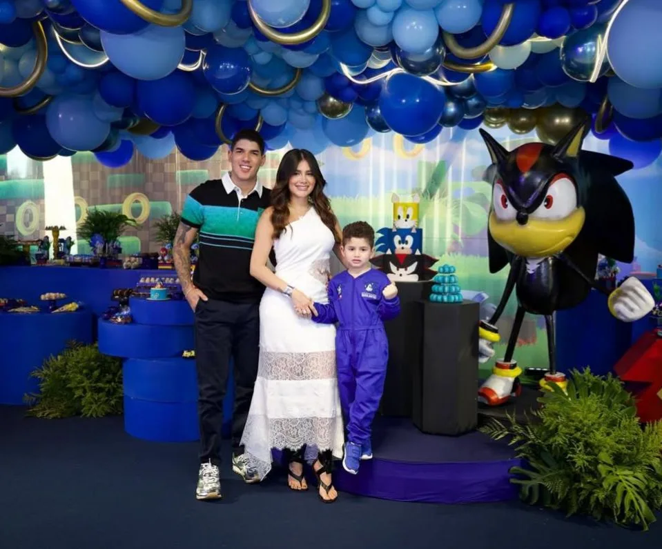 Ingra e Zé Vaqueiro celebram os cinco anos do filho Daniel com tema Sonic