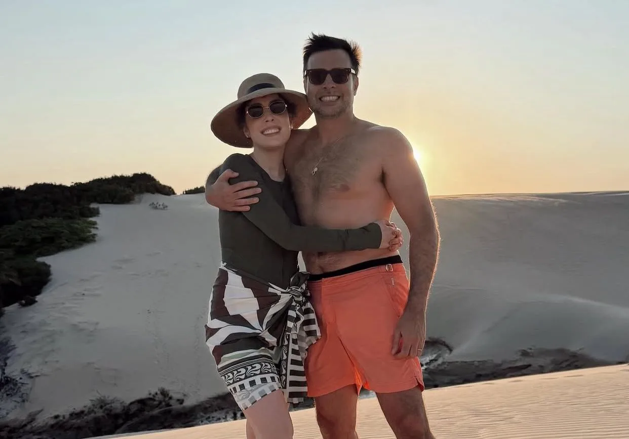 Fabiana Justus curtindo férias com a família no Ceará