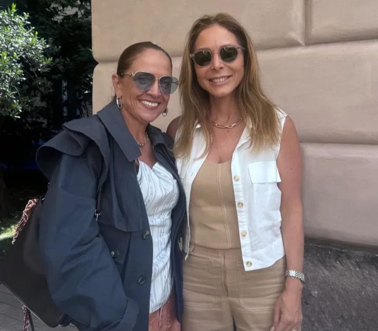 Liana Thomaz e Ana Paula Daud se reencontram em almoço especial em Milão