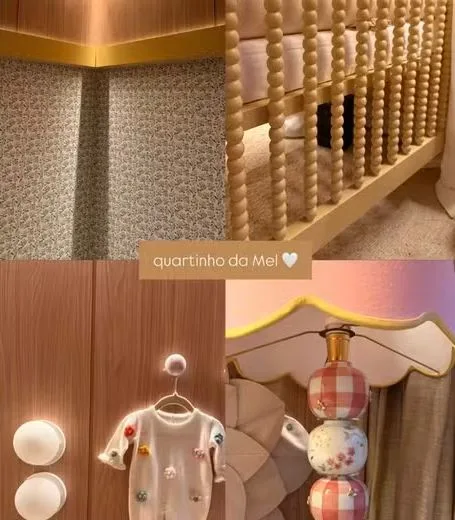 Bruna Biancardi compartilha fotos do quarto da filha Mel e vivências da maternidade