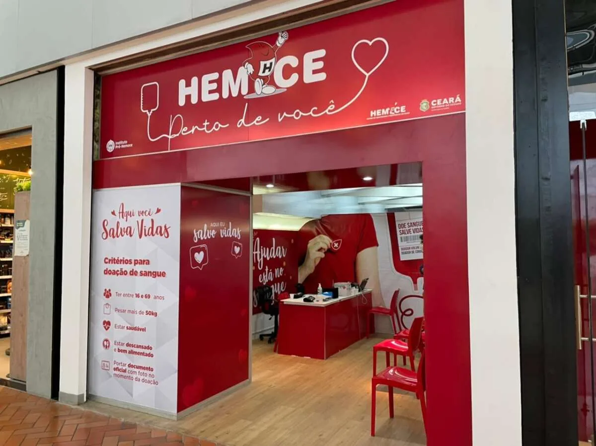 Hemoce abre posto de coleta temporário no Shopping Iguatemi Bosque