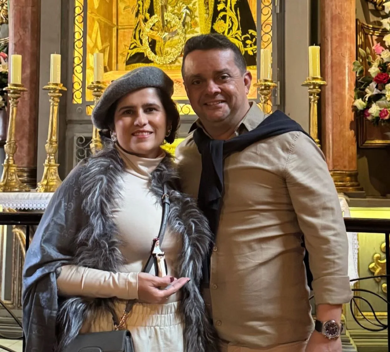 Micheline e Germano Albuquerque em temporada pelo Peru