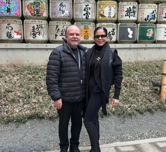 Maria Lúcia Negrão e Pedro Carapeba desembarcam no Japão após temporada em Dubai