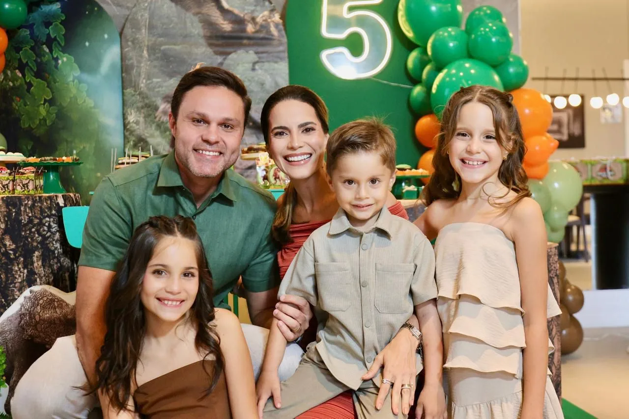 Luciana e Fred Olavo Aragão festejam o quinto aniversário do Fredinho