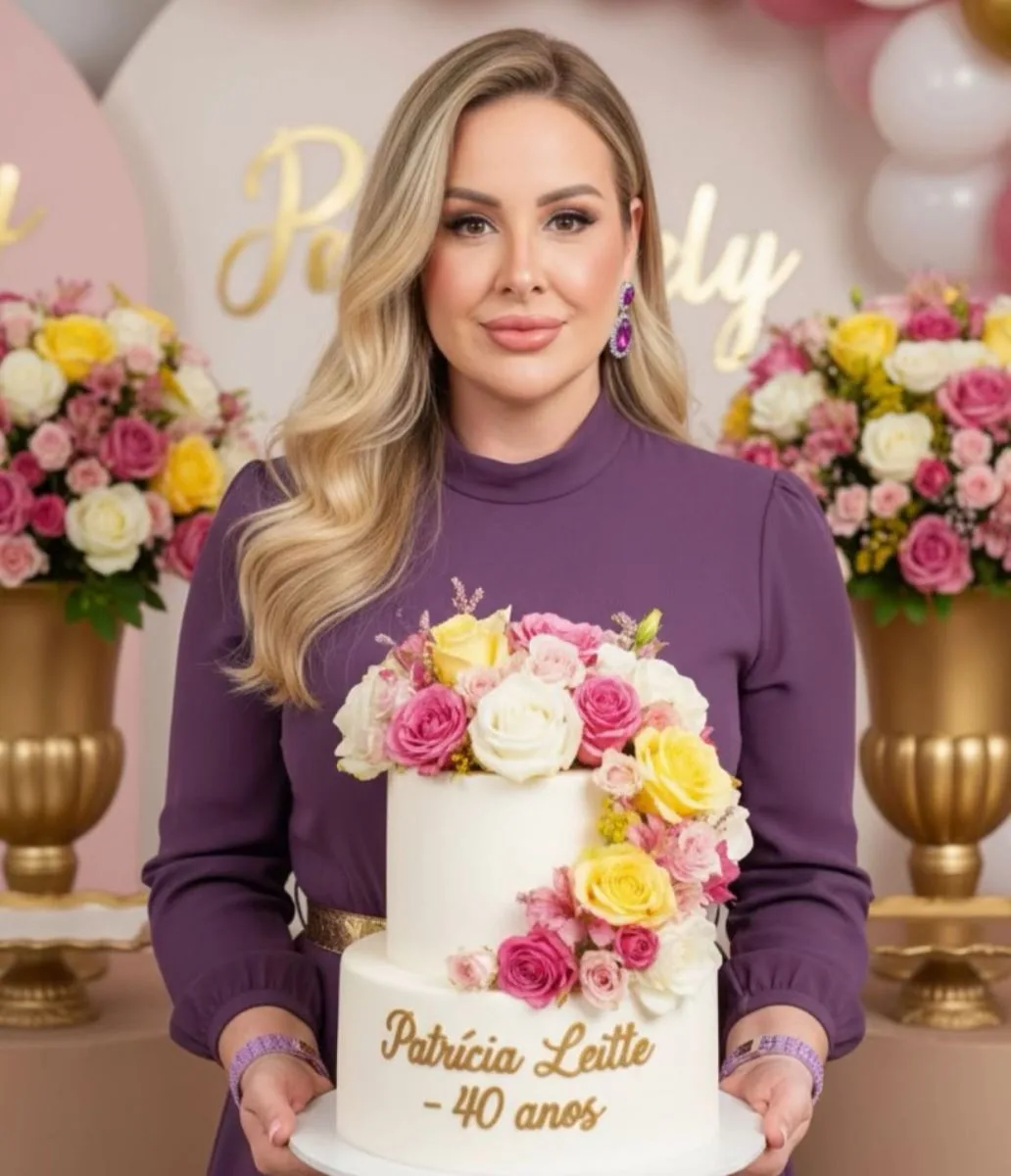 Patricia Leitte celebra 40 primaveras em festa marcada por afeto, música e elegância