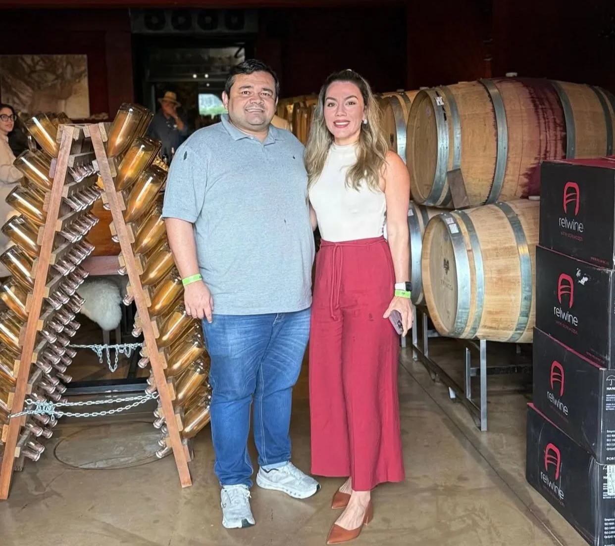 Priscilla e Fernando Galiza visitam Villa Triacca