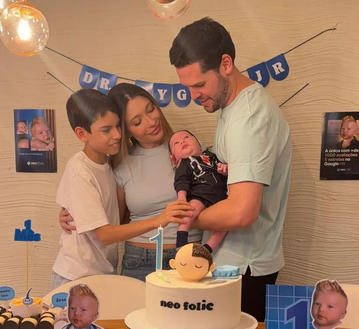 Edith Gomes e Hygor Guerreiro celebram primeiro mesversário de Hygor Júnior