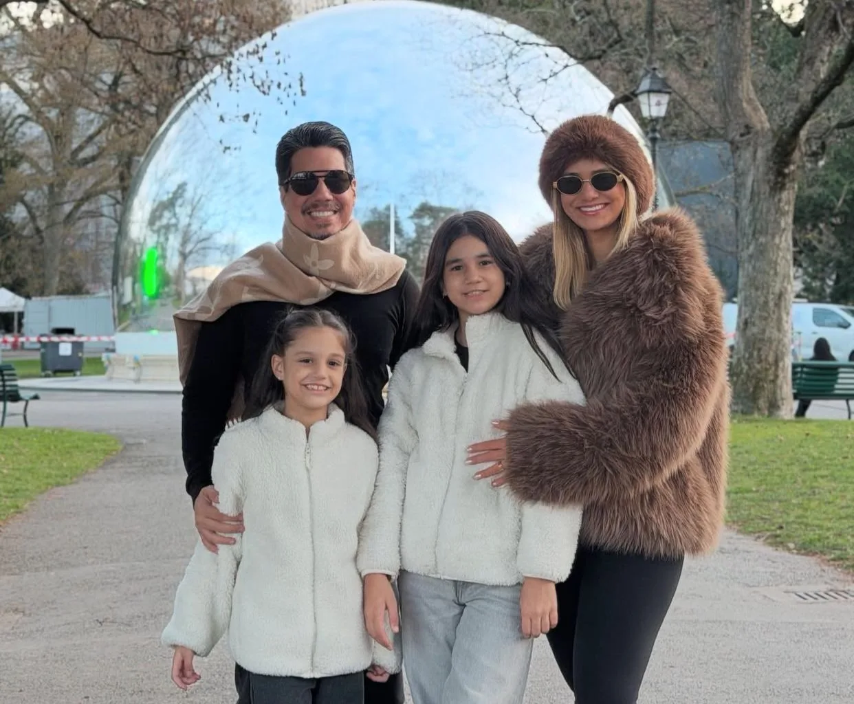 Aline e Andrei Aguiar vivem temporada inesquecível em família pela Europa