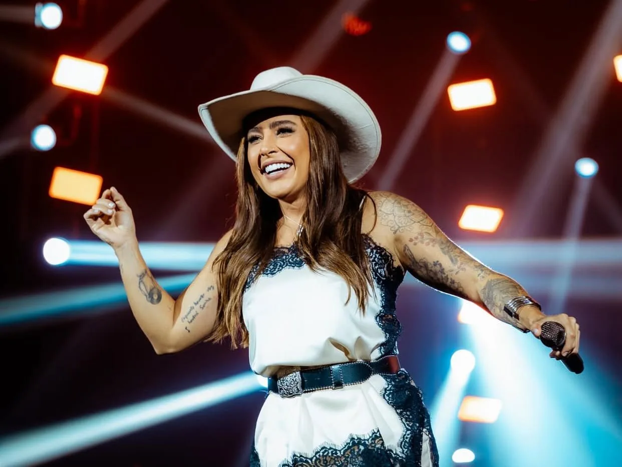 Após término com Tati Dias, Lauana Prado anuncia gravidez durante show no Rio de Janeiro