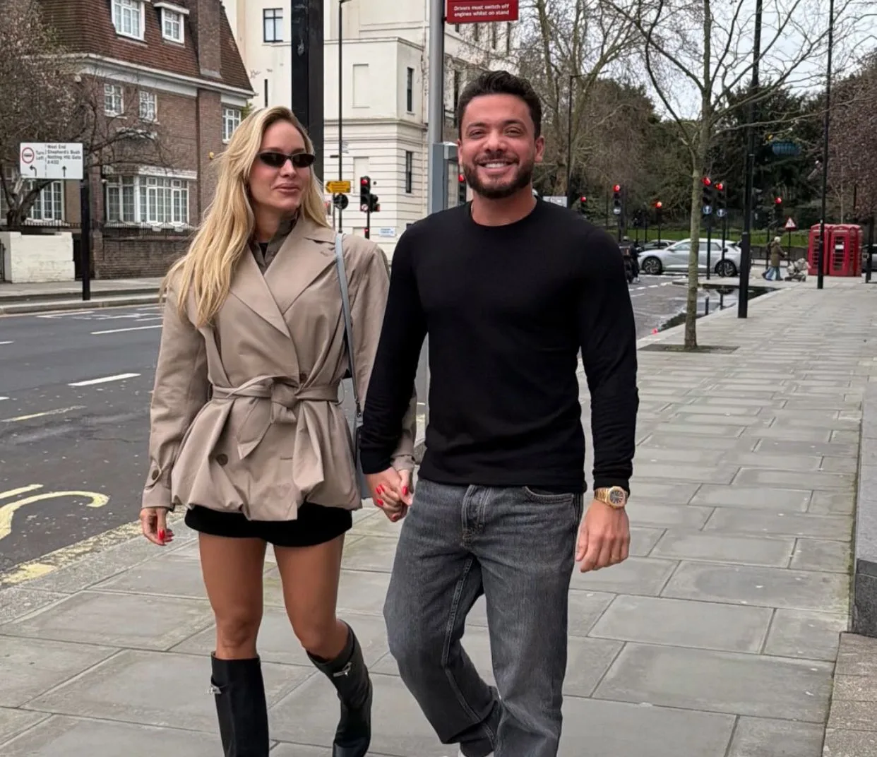 Wesley Safadão e Thyane desembarcam em Londres após o Carnaval
