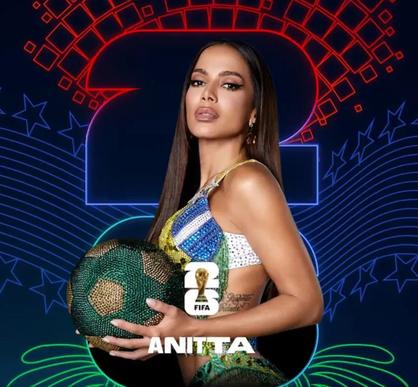 Anitta é confirmada na trilha sonora da Copa do Mundo 2026