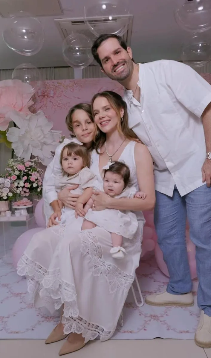 Paulinha Sampaio e Felipe Rocha celebram os três meses da filha Celeste Maria