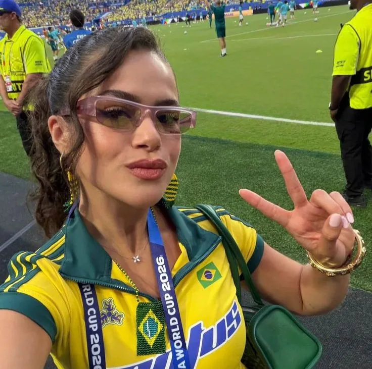 Maísa acompanha Brasil em Miami e chama atenção com torcida