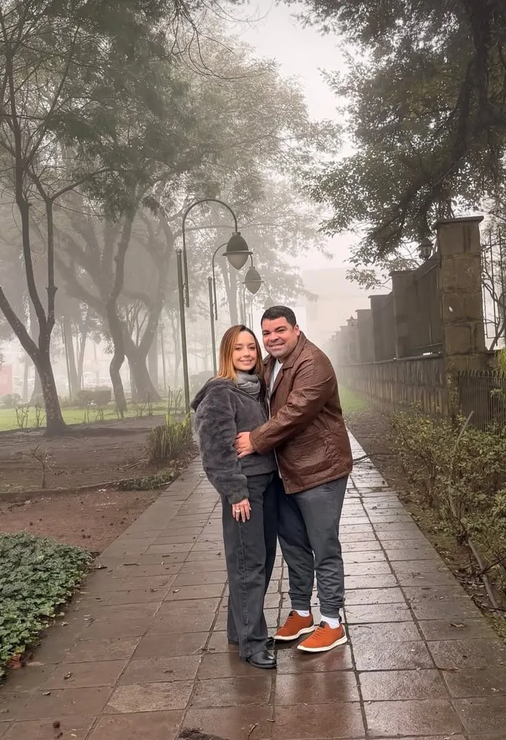 Olga e Eugênio Vasques vivem momentos de diversão em família no Mundo dos Flamingos, em Gramado