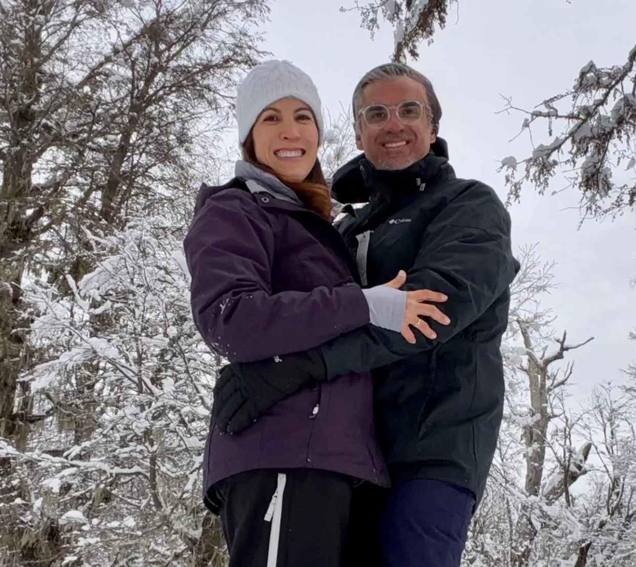 Mariana Matos e Márcio Castro vivem sonho com a família em Bariloche