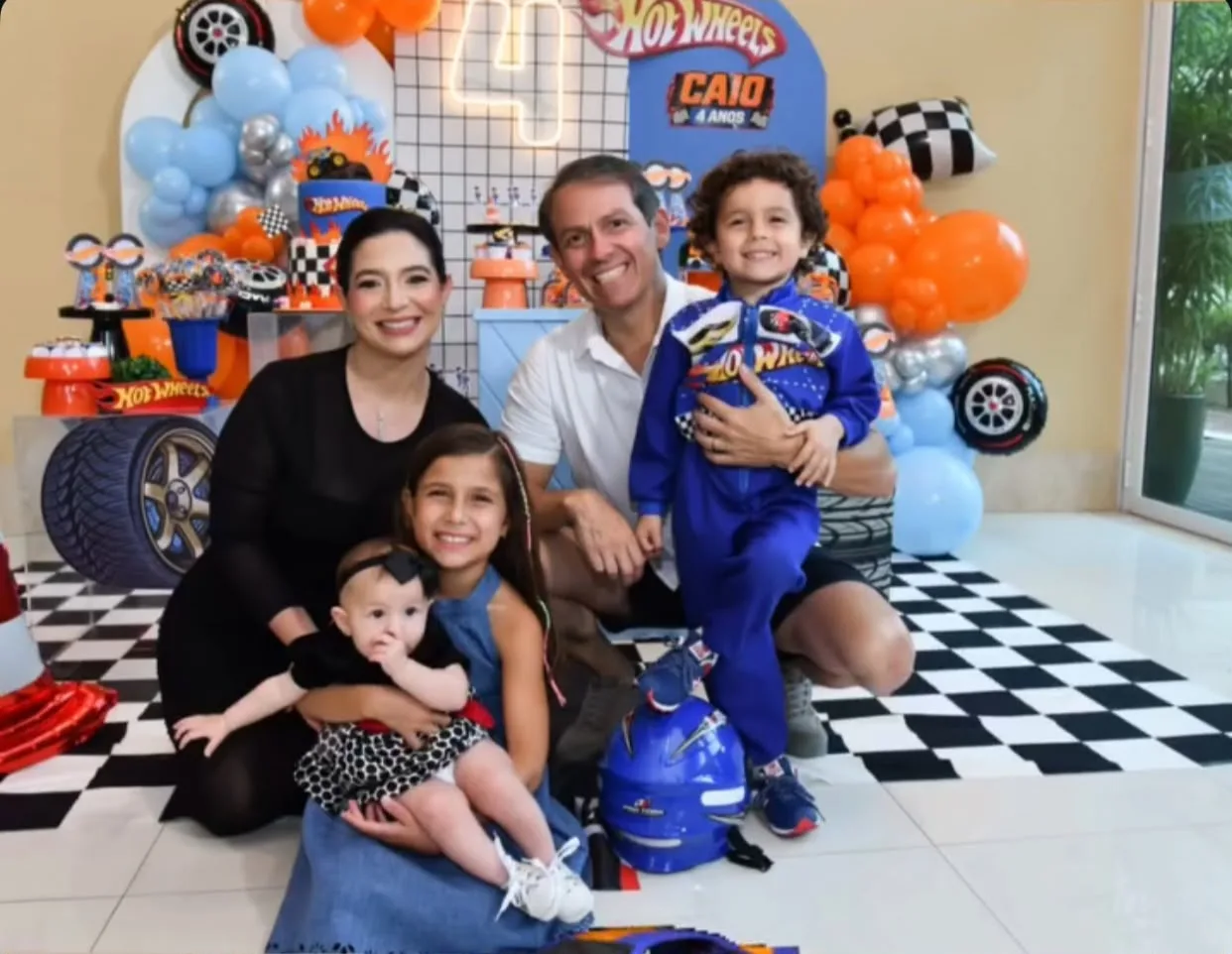Jamila Araújo e João Paulo Saraiva festejam os quatro aninhos do filho Caio