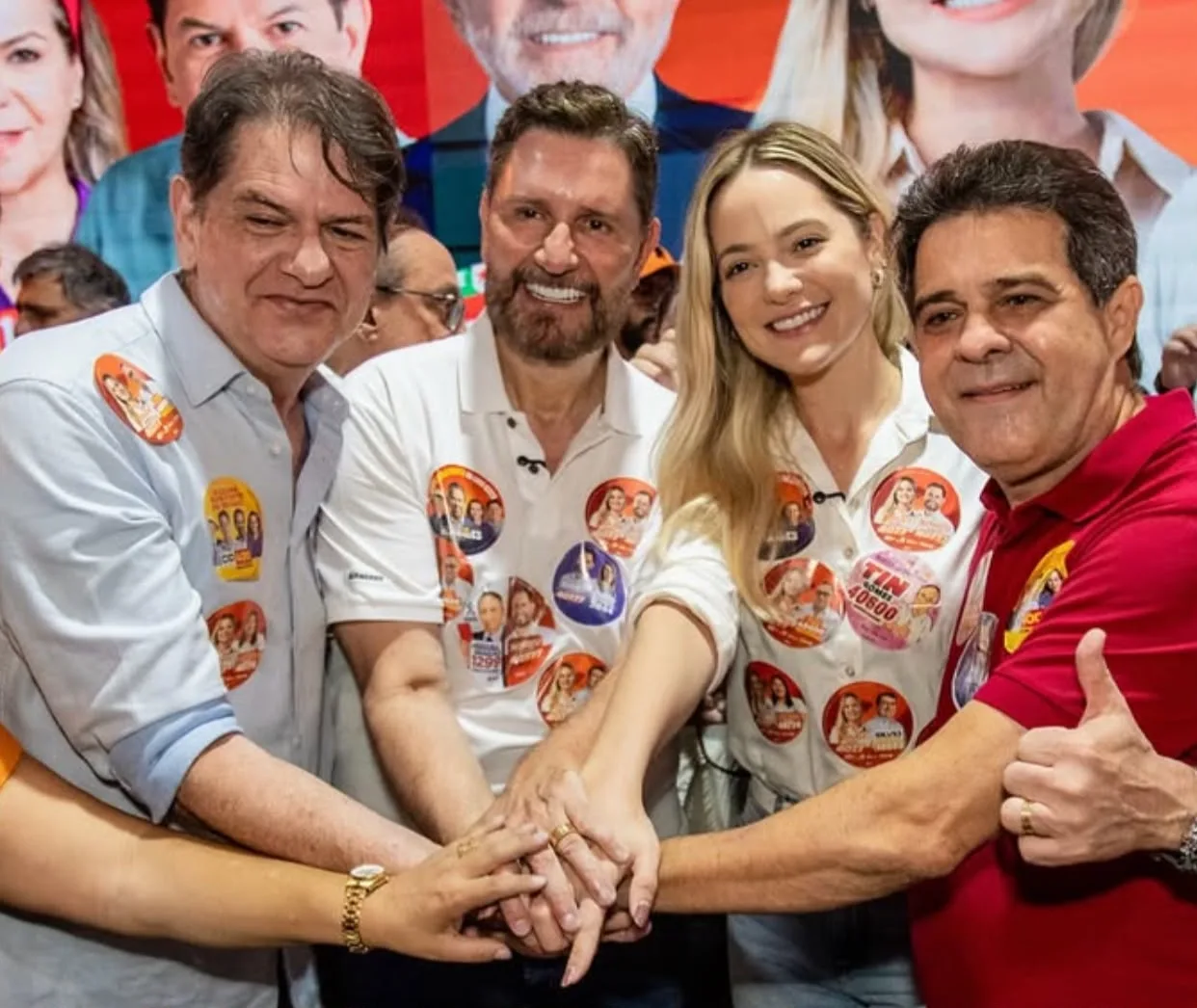 Romeu Aldigueri e Tainah Marinho inauguram comitê em Fortaleza
