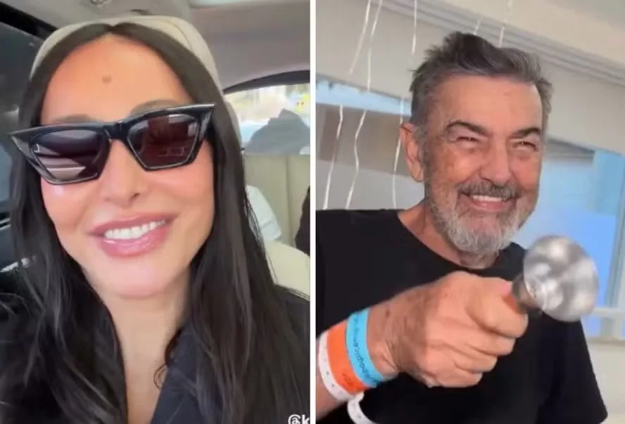 Sabrina Sato comemora nova fase do pai após tratamento contra o câncer