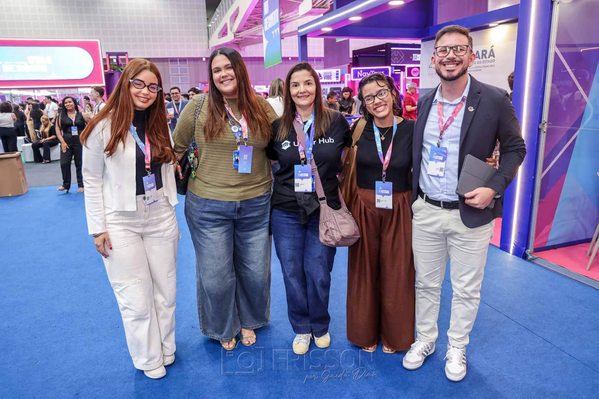 Julia Holanda, Sophia Ponte, Ligia Ribeiro, Eduarda Figueiredo e Rodrigo Batista