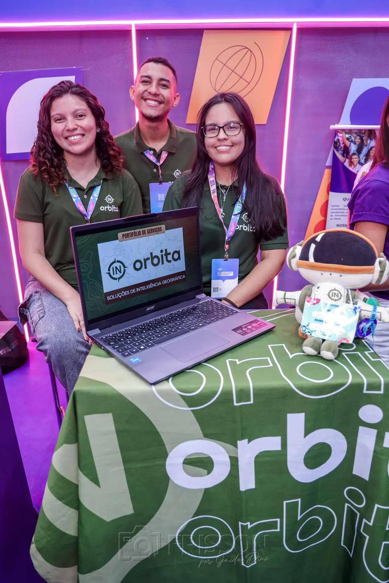 Larissa Matias, Johny Pinto e Livia Moreira