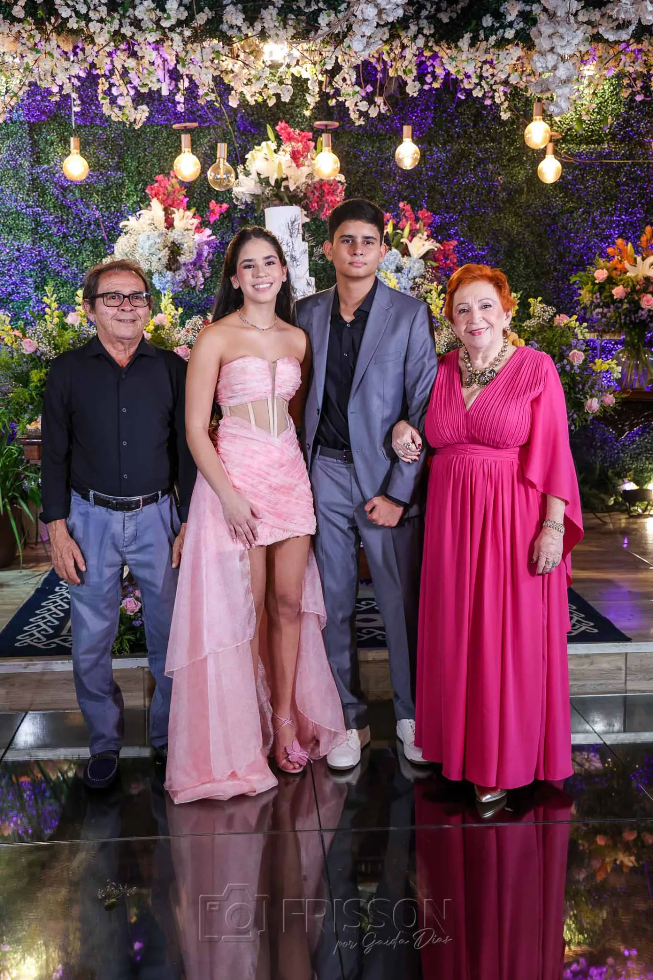 Anibal Rosa, Cecilia, Artur Firmino e Cibila Rosa
