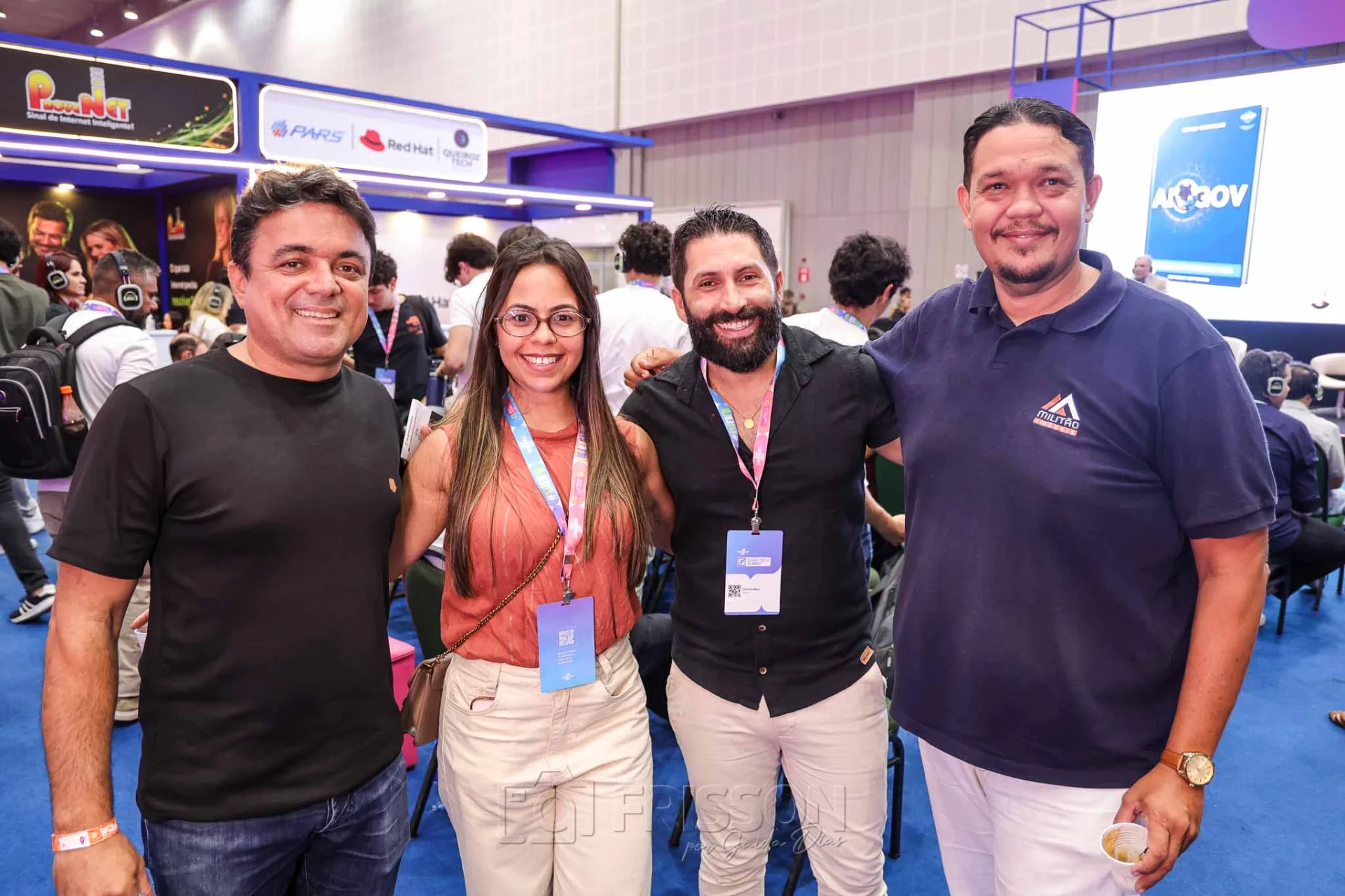 Bernardino Mota, Yara Maia, Leidson Simão e Victor Silva