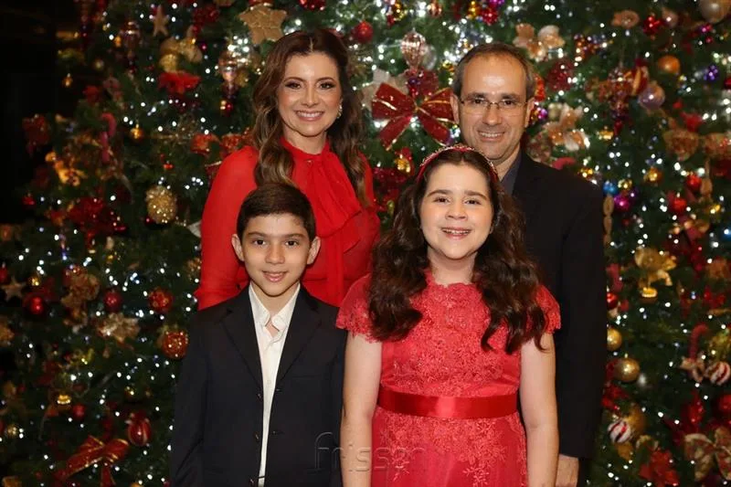 André, Emília, Amanda e Sérgio Rezende