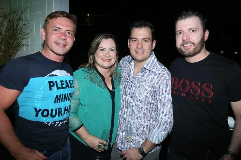 Fred Carioca, Briane de Castro, Miguel Filho e César Martins