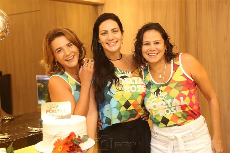 Cláudia Cordeiro, Rose Carneiro e Leomar Feitosa