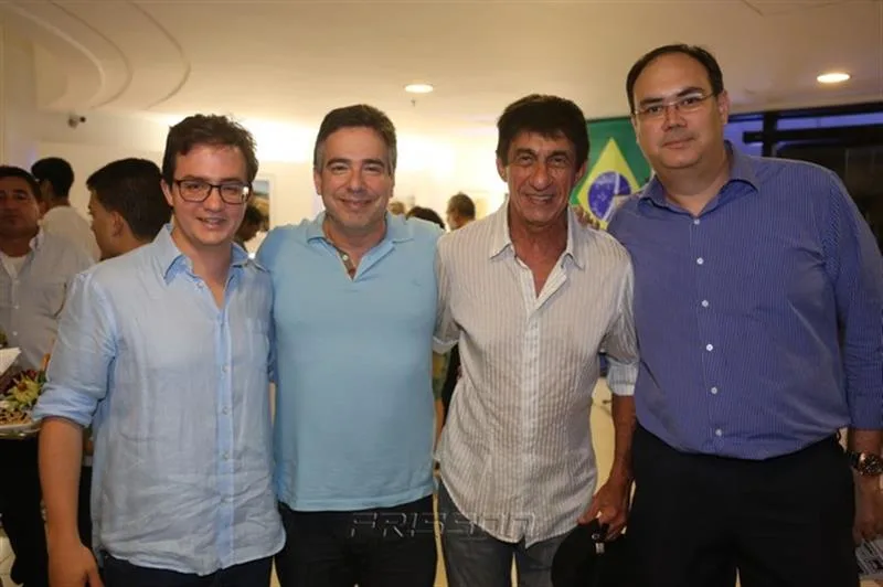 Caio Rocha, Rocha Neto, Raimundo Fagner e Adriano Costa