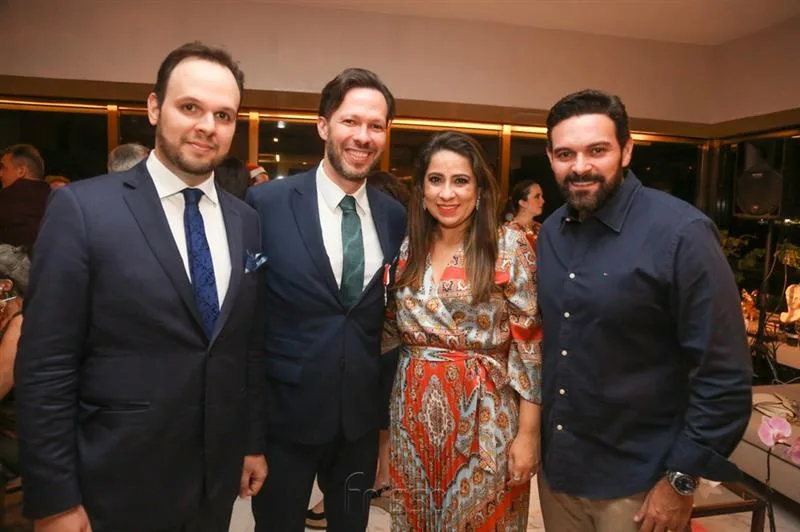 Carlos Pinheiro, Rafael Xerez, Anelise e Clóvis Holanda