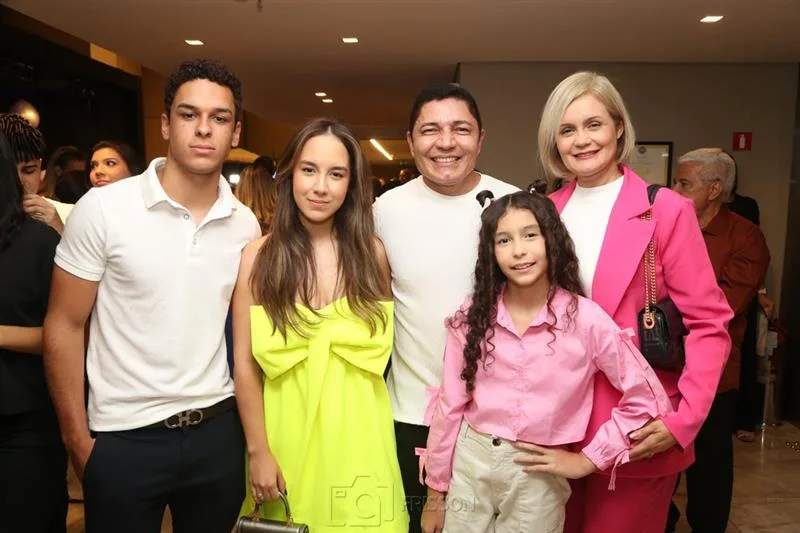 Daniel Filho, Gabriella, Daniel, Lis e Sheila Gomes