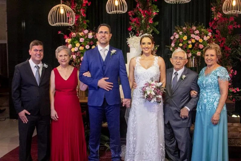 Ângelo e Maria Aparecida Paixão, Mauro Almeida, Melissa, Francisco e Iracema Melo