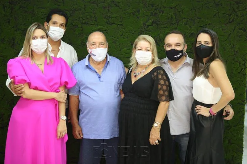 Luanna Pereira, Ricardo Feitosa, Dercio, Lúcia Pereira, Dercio Simões e Jeissa Lucas