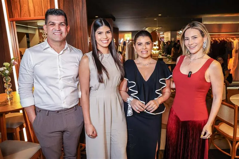 Eduardo, Leticia, Vanja Biana e Gaída Dias