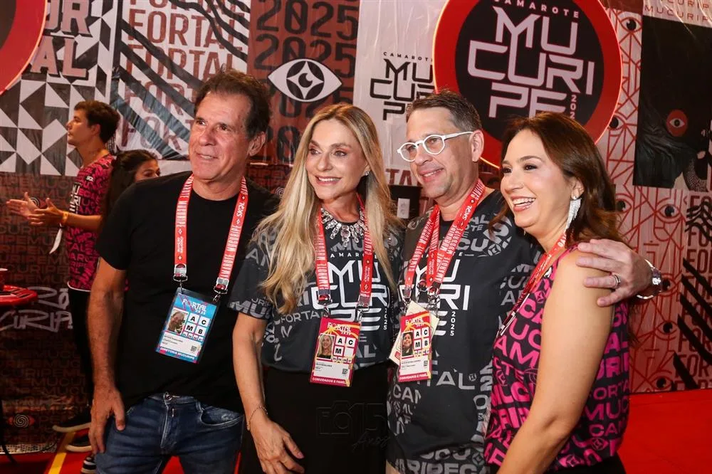 Arthur e Célia Magalhães, André Camurça e Marcella Laura